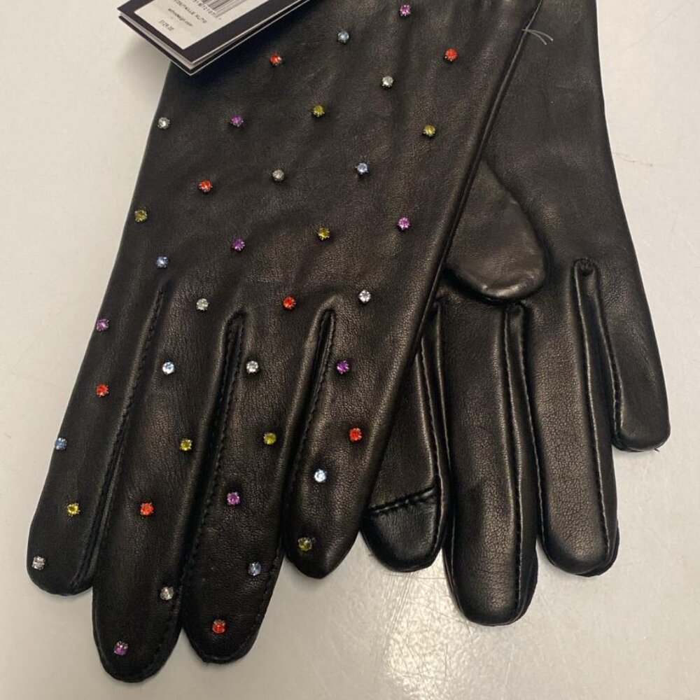 Echo leather gloves decorated with Rani - Picture 2 of 10